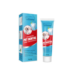 YEGBONG Pet Toothpaste Cat and Dog Fresh Breath Toothpaste Deodorant Removing Bad breath Removing tartar Cleaning Cat and Dog Oral Care Edible Toothpaste Pet Products(60g)