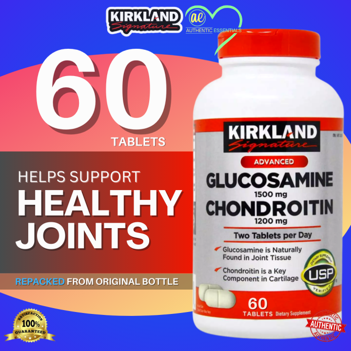 cod 60 Tablets - Kirkland Signature Glucosamine HCI 1500mg and ...