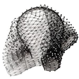 Thời trang Mạng Che Mặt headbands chống trơn trượt thiết kế kim cương giả Phụ kiện tóc thời trang Mũ sắt cho tiệc đám cưới prom