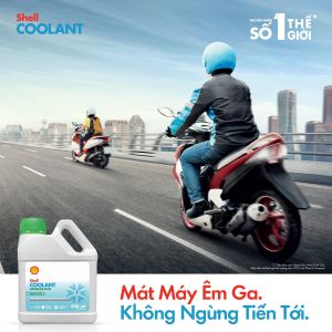 Nước Làm Mát Động Cơ Xe Máy Shell Coolant Longlife Plus 500ML Ready To Use Made in Indonesia