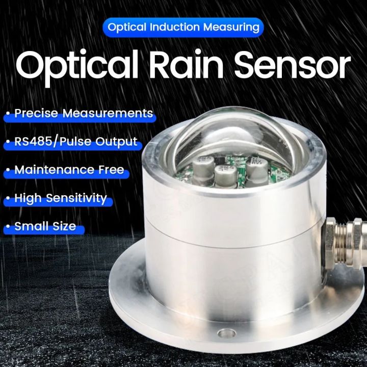 Optical Rain Sensor Dual-Channel Outdoor Meteorological Rain Gauge ...