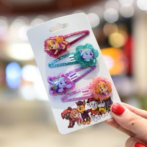 PAW Patrol Girls Hair Clips Barrettes Hair Clips Cartoon Design Hairpins for Kids Hair Ties Hair Rubber Bands for Toddler