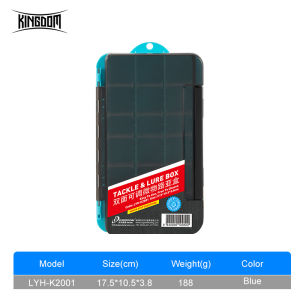 Kingdom fishing boxes organizer Fishing Tackle Boxes Adjustable Board &EVA Side Design Double Sided Fishing Accessories Jig Head lure Hook Boxes storage fishing lure boxes