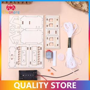 [Eleanor] 1 Bộ Khoa Học đồ chơi học tập đồ chơi giáo dục cho trẻ em bằng gỗ cáp điện Xe Mô Hình trẻ em Công nghệ vật lý gạch Kit