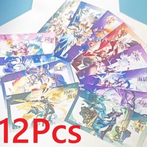 12Pcs/Set Anime Card Evernight Castorice Cerydra DanHeng·lmbibitorLunae Khaslana Cosplay Rounded Corners LOMO Card Postcard Gift