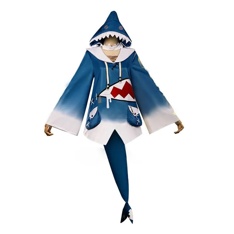 Gawr Gura Cosplay Hoodie Vtuber Hololive ENG Gawr Gura Cosplay