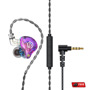 Popcorn Bass X8 Pro Dynamic Earphones Live Stream Hi Fi Bass Earbuds In-Ear Monitor Removable Cable