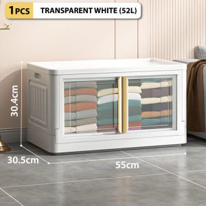 Encora [1-5 Tiers] 52L/90L Stackable Storage Drawer With Double-Sided Door Foldable Box Storage Almari Laci Kotak Baju Lipat 卧室衣柜 Toys Organizer