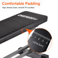 OneTwoFit Weightlifting Bench Dumbbell Stool Home Exercise Training Fitness Bench with Dumbbell Rack OT070. 