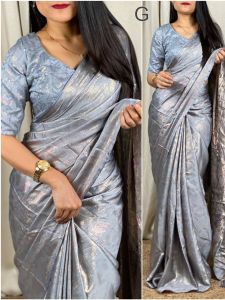 [PRE-ORDER] Brooklyn Satin Jacquard with 2D Zari Effect on Saree ~ Delivery Lead Time : 10 days