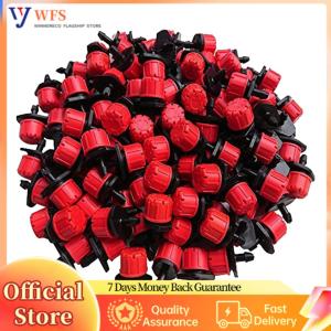 【Flagship】500Pcs 1/4 Inch Adjustable Irrigation Drippers Drip Irrigation Emitters Drip Irrigation Sprinklers for Gardener