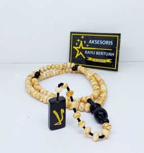 tasbih akar bahar putih terbaru bandul ukir