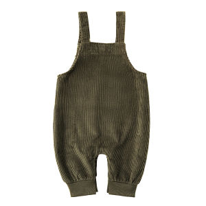 Rolanko Toddler Baby Boys Corduroy Rompers Button Sleeveless Camisole Leisure Costume Daily Wear