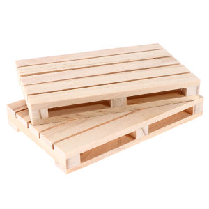 baoda Christmas Gift Mini Wooden Pallet Beverage Coasters for Hot and Cold Drinks Wood Pallet