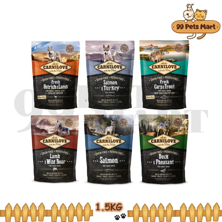 Carnilove Grain Free Dog Food Lamb Wild Boar, Salmon