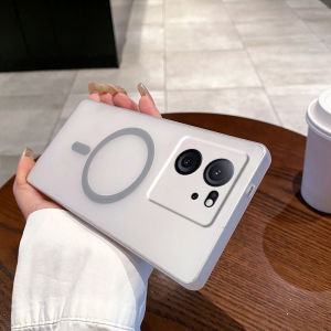 For Magsafe Case For Xiaomi 13T Pro Xiaomi13T Xiaomi13TPro 5G Magnetic Wireless Charge Matte Hard Back Cover Phone Case