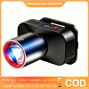 【FAST Delivery】Ipx4 Chống Nước 3 Chế Độ Chiếu Sáng Zoomable Type-c Sạc Đèn Pha LED Siêu Sáng Đa Năng Đèn Pha