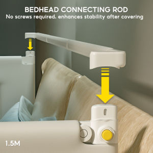 Baby Kids Bed Fence Vertical Lift Baby Bed Guard Rail Fence for Single Super Single Queen and King Bed