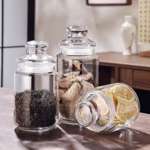 1/3PCS Glass Sealed Can Food Storage Jar Spice Coffee Bean Storage Bottle Large Capacity Storage 280ML