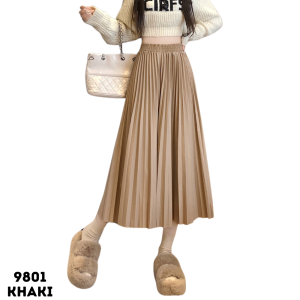 Jass Store High Waist Pleated Skirt Fully Gartered Waist That Can Fit From 24-28 9801