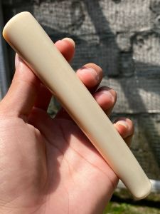 Pipa Plastik Bulat Lengkung 14cm Warna Natural untuk Home Improvement