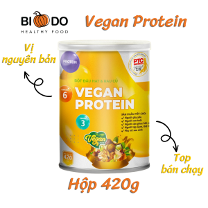 Vegan Protein Bột Sữa Hạt Đậu Rau Củ Thuần Chay - Bí Đỏ Food - Sữa Hạt Ngũ Cốc Bổ Sung Dinh Dưỡng