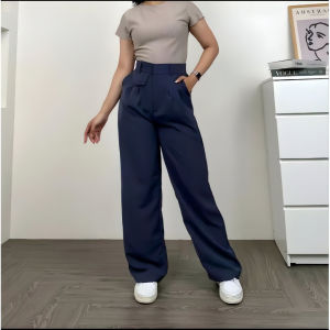 ORO PANTS - Loose Pants HighWaist Trouser Wanita - Anti Kusut - Celana Kulot Kerja Wanita