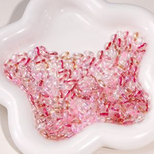 ลูกปัดแก้วข้าว10กรัม/ถุงขนาด4X7มม. ลูกปัดข้าวหลากสีสำหรับต่างหูสร้อยคอ DIY สร้อยข้อมือเครื่องประดับการทำเครื่องประดับหัตถกรรม