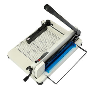 แท่นตัดกระดาษ แบบเหล็ก Paper Cutter ใบมีดคมอย่างดี เครื่องตัดกระดาษมือโยก รุ่น 858A4-2