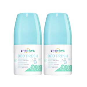 Combo 2 Lăn Khử Mùi ngăn tiết mồ hôi cho trẻ em và cho da nhạy cảm STANHOME Deo Fresh Hương Biển Tươi Mát 50ML