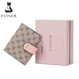 FOXER Women Wallet Exclusive Design Ladies Wallet PVC Artificial Leather Coin Purse Elegant  Short Wallet Ladies Card Holder