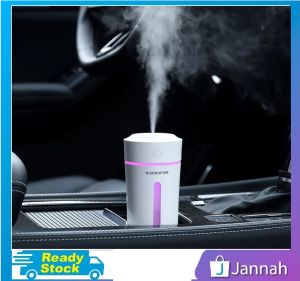 Jannah Pelembap Udara Pembuat Kabus Rumah Pewangi ( Cup Purifier Aroma USB Air Humidifier Scent Diffuser Color LED Light Mist Maker ) 12W7