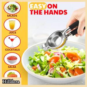 [Hilldora] Chanh ép Thêm lớn chanh ép Máy ép trái cây thép không gỉ Heavy Duty Manual citrus Máy ép trái cây tay Báo Chí
