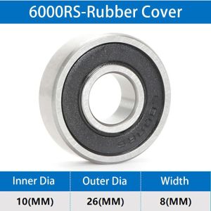BESTOUR 1Pcs 608ZZ 608RS 609ZZ 609RS Ball Bearing Double Shield 6000ZZ 6000RS 6001ZZ 6001RS Roller Skates Scooter Durable Deep Groove 3D Printer Parts