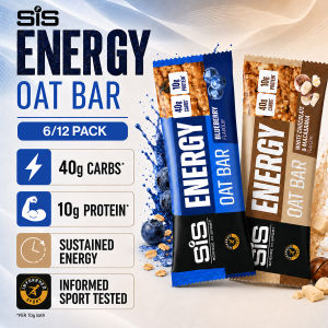 Science in Sport SIS Energy Oat Bar 6 - 12 Pack Carbs Energy Snack Running Cycling Training and Recovery