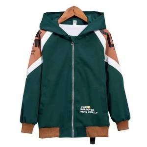 OECE เสื้อกันหนาวแขนยาวเด็กชายเสื้อผ้าใหม่ 5-12 ปีเสื้อแจ็คเก็ตเด็กฤดูใบไม้ผลิเด็กเสื้อคลุมมีฮู้ด(จัดส่งในวันเดียวกัน)