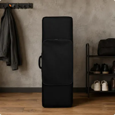 Violin Storage Case with Zipper Pocket and Shoulder Straps Hard Shell Instrument Box for Violin Carry Travel