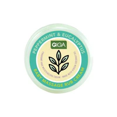 GIGA Baby Massage Rub Cream 10ml - Naturally Fragrant and Moisturizing