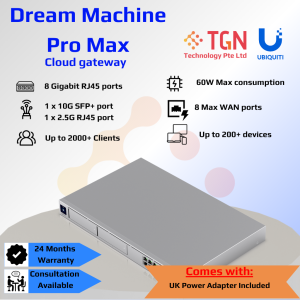 Ubiquiti Unifi Dream Machine Pro Max UDM-Pro-Max *UK Power Cord*