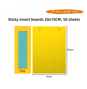 50PCS/20PCS Strong Sticky Insect Board Double-sided Insect Trap Yellow Sticky Trap Orchard Mosquito Fly Aphid Insect Board