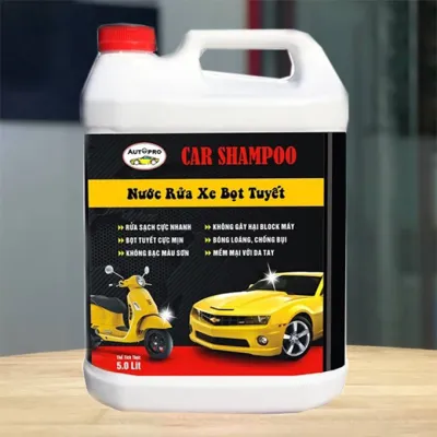 Dung Dịch Rửa Xe Bọt Tuyết Chuyên Dụng CAR SHAMPOO 3L - 5L Cho Ô Tô Xe Máy - Rửa Xe 1 Chạm One Touch Clean Công Nghê Châu Âu