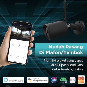 BARDI Smart outdoor STC IP Camera CCTV Wifi IoT Home Automation + Micro SD Class 10