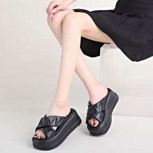 Fashion women slipper wedge thick bottom sandals for women