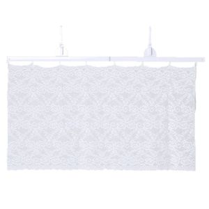 TUO29 Lace Air Conditioner Guide Cover Retractable Anti-Direct Blowing Air Conditioning Curtain Universal with Suction Cups Air Conditioning Baffle Home Decor