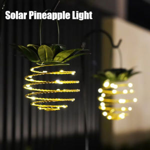Pineapple Solar Lanterns Outdoor Decorative LED Light Waterproof Lamp for Garden Yard Tree Porch Lawn