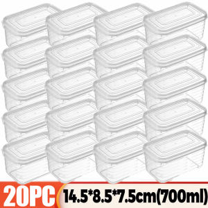10/20pcs Refrigerator Crisper / Meat Freezer Fresh-Keeping Box with Lid / Vegetable Fruit Storage Container / Picnic Lunch Box / Household Kitchen Sealed Case