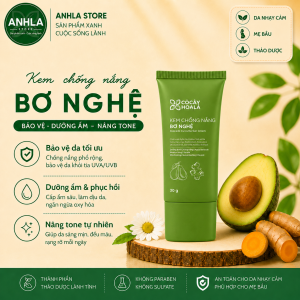 Kem Chống Nắng Bơ Nghệ Cỏ Cây Hoa Lá SPF50/PA+++ 30ml