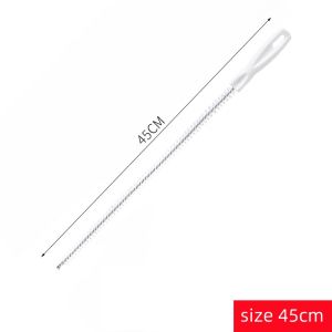 45/60cm Extended Bendable Drain Hair Cleaner Bathroom Pipe Dredging Brush Blocked Hole Removal Tool