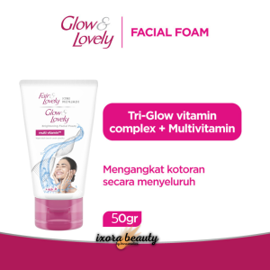 Fair & lovely glow & lovely Sabun Cuci Muka Facial Foam multivitamin 100 ml