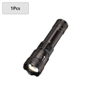 P50 แบบพกพา LED ไฟฉายที่แข็งแกร่ง ไฟฉายแบบชาร์จไฟ USB ไฟฉายกันน้ำ อายุการใช้งานของแบตได้ยาวนาน ชาร์จเร็ว